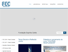 Tablet Screenshot of fundacaoespiritacarita.org.br